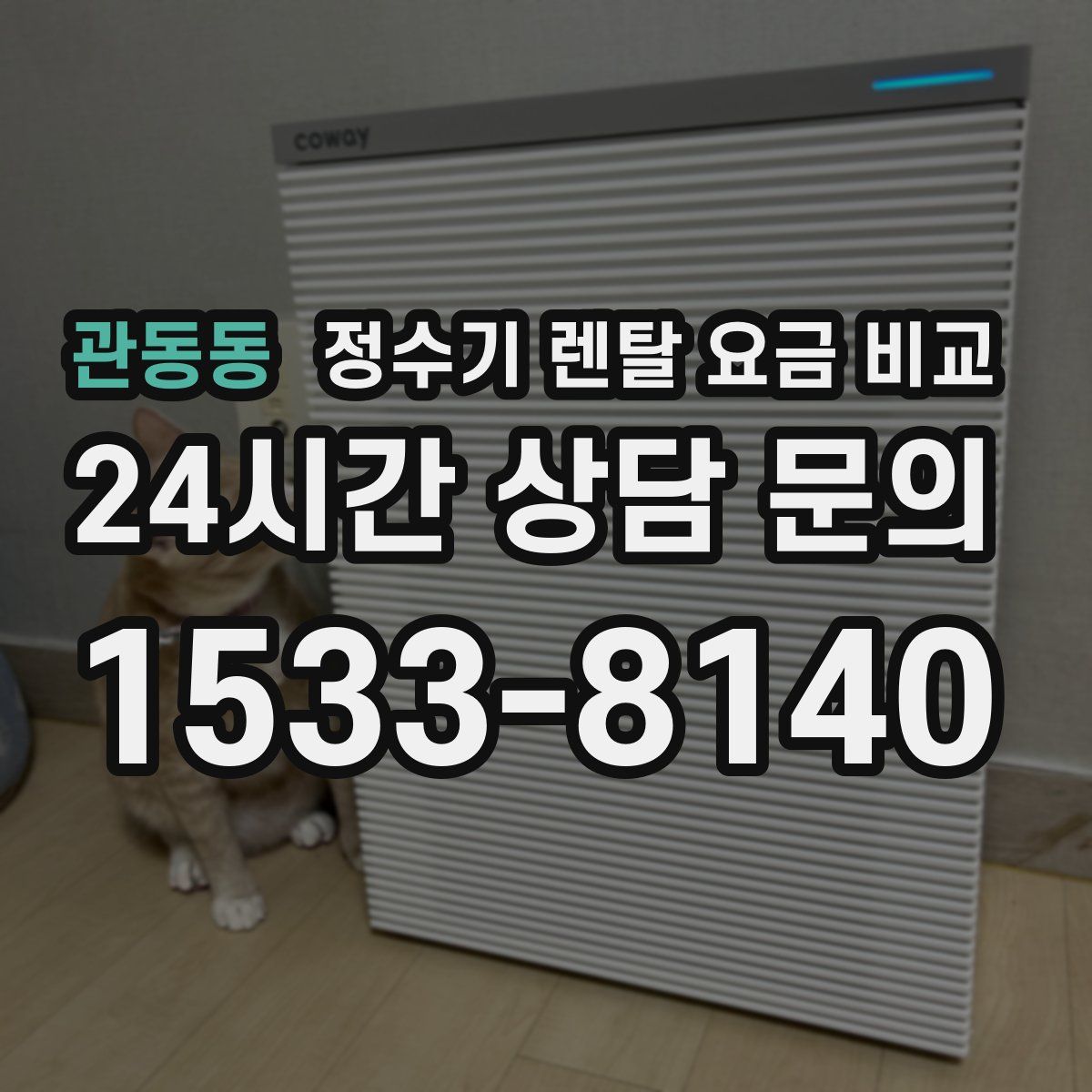 관동동 정수기 렌탈 요금 비교