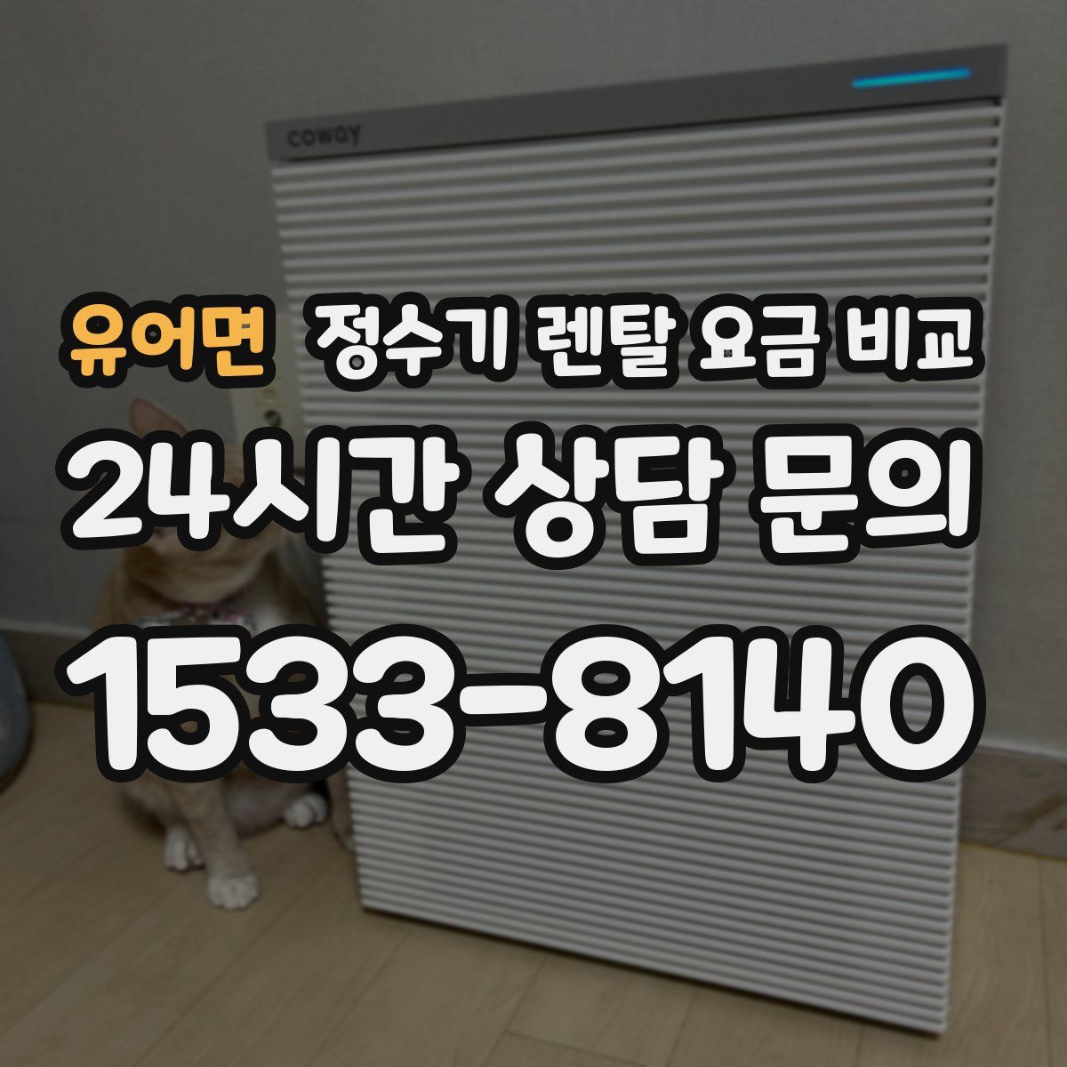 유어면 정수기 렌탈 요금 비교