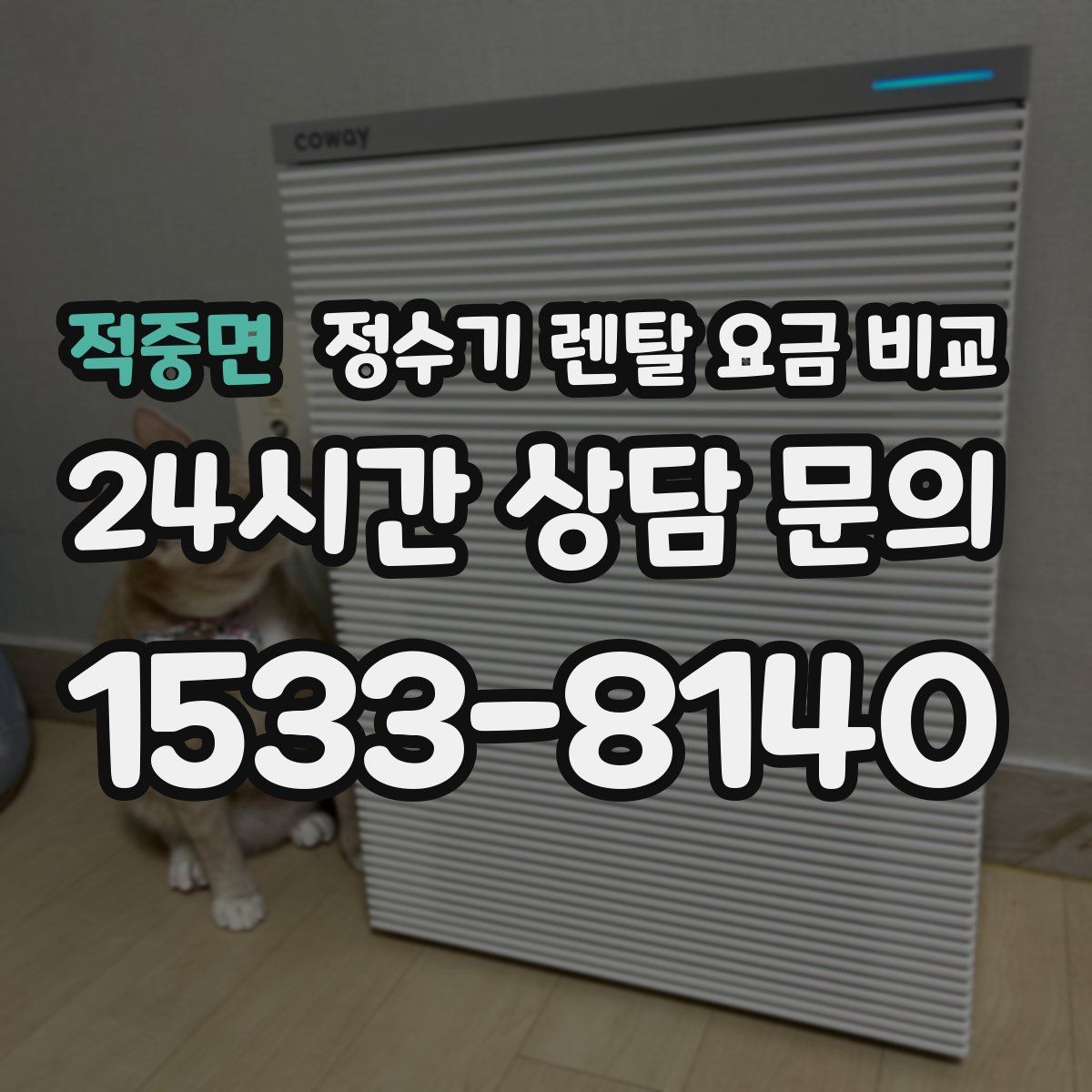적중면 정수기 렌탈 요금 비교