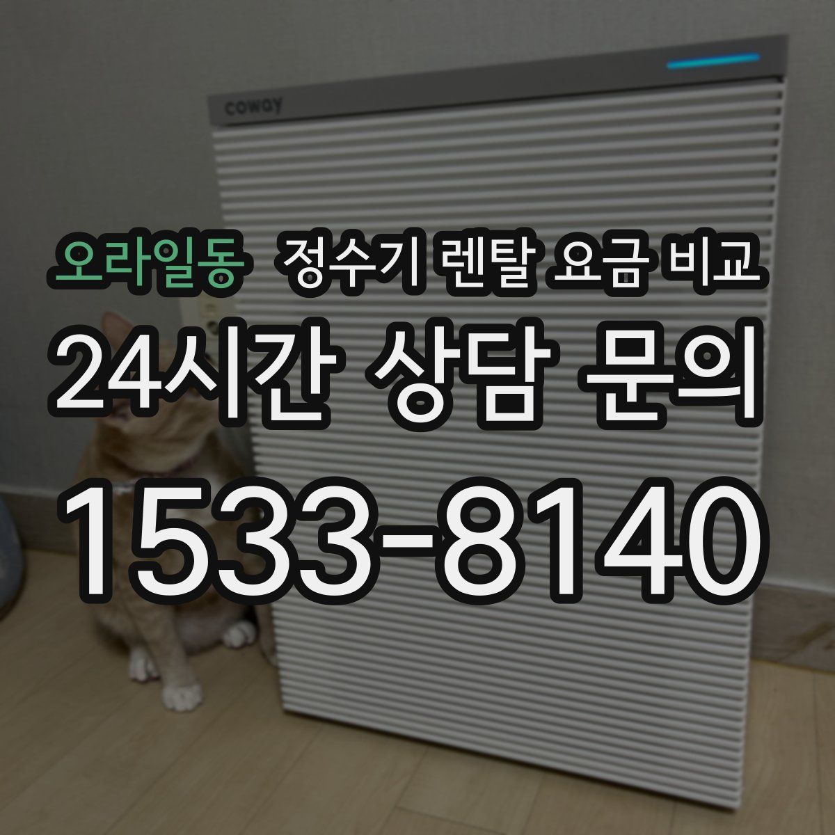 오라일동 정수기 렌탈 요금 비교