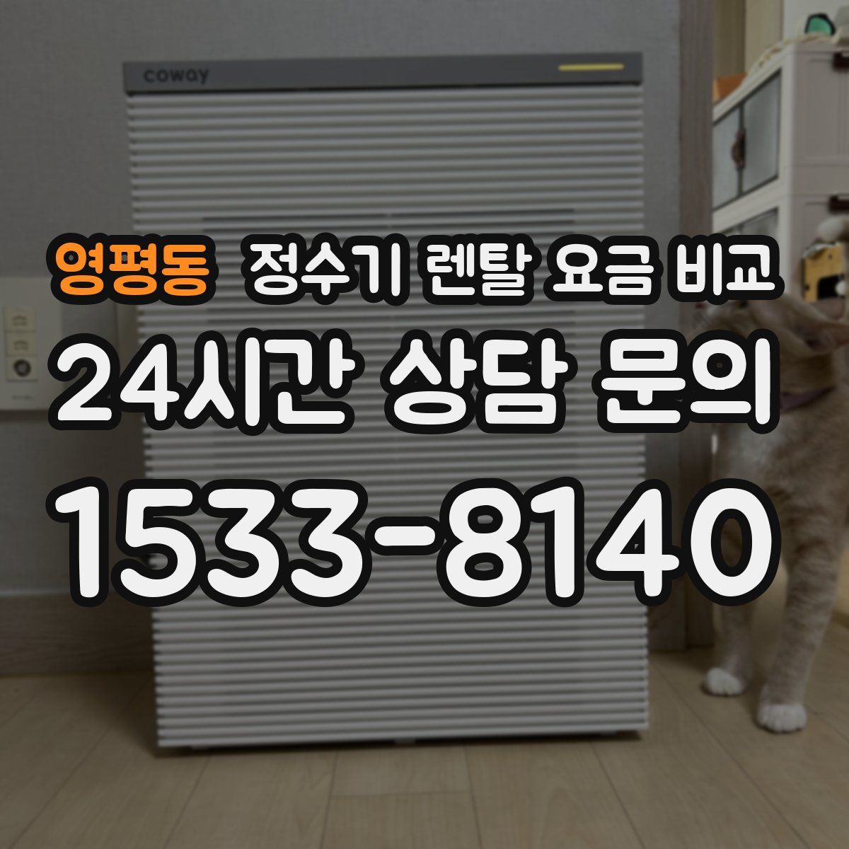영평동 정수기 렌탈 요금 비교