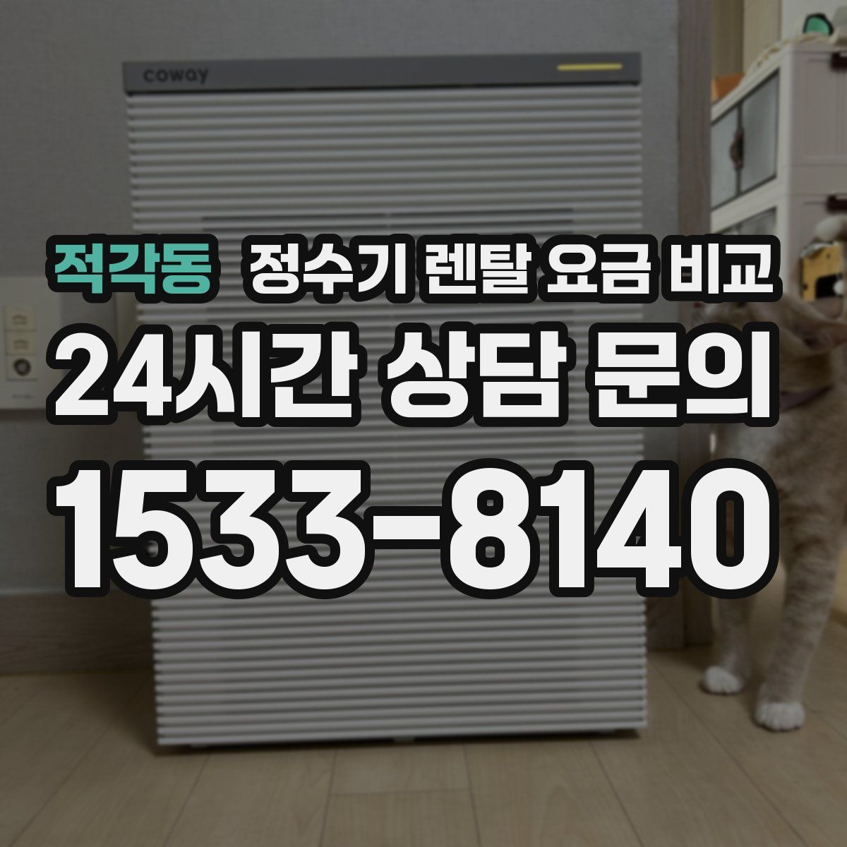 적각동 정수기 렌탈 요금 비교