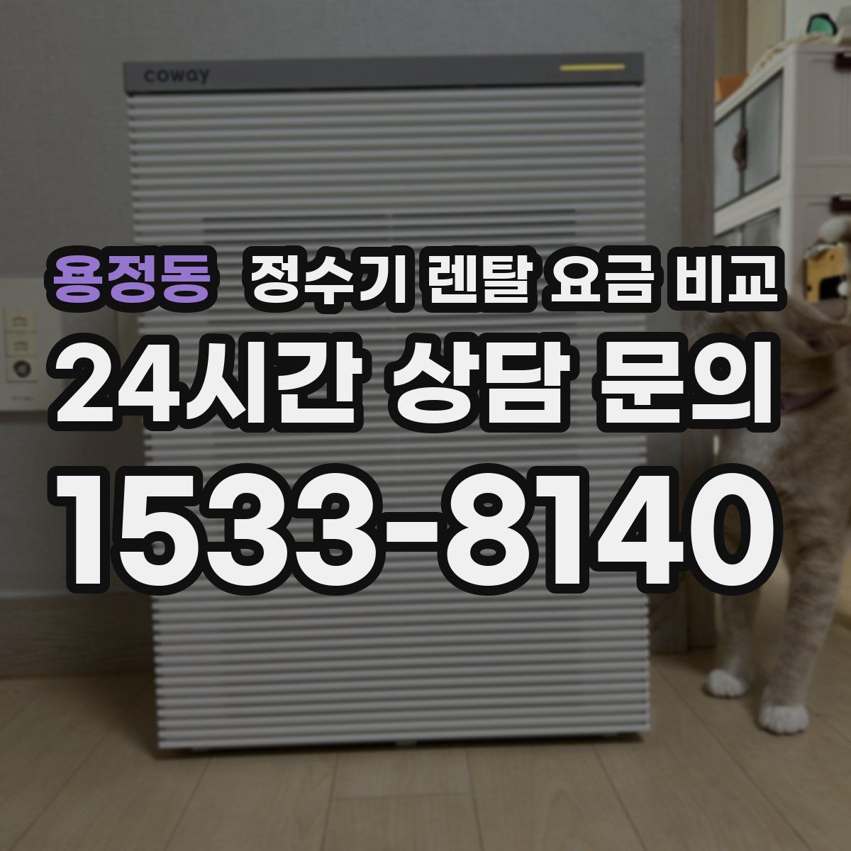 용정동 정수기 렌탈 요금 비교
