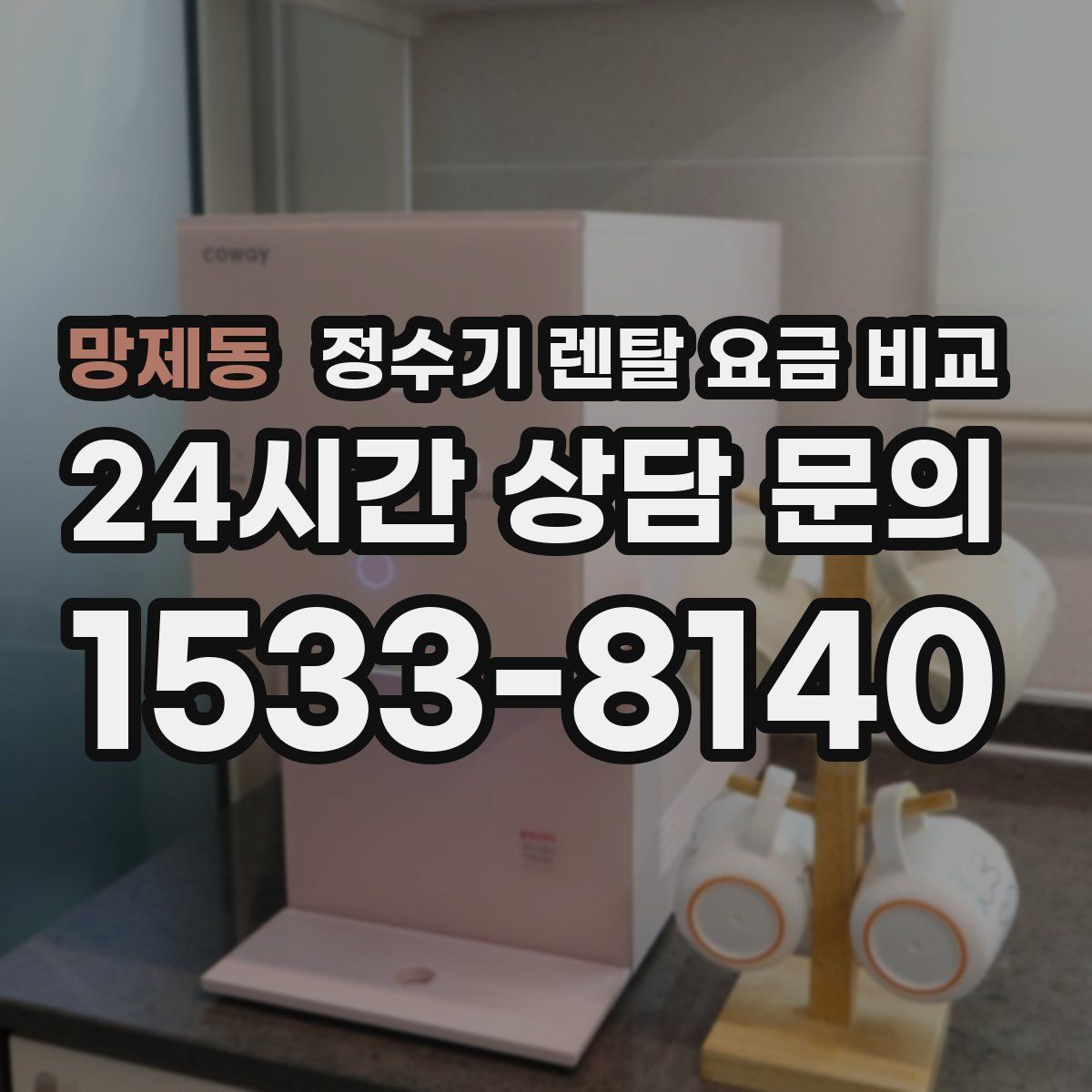 망제동 정수기 렌탈 요금 비교