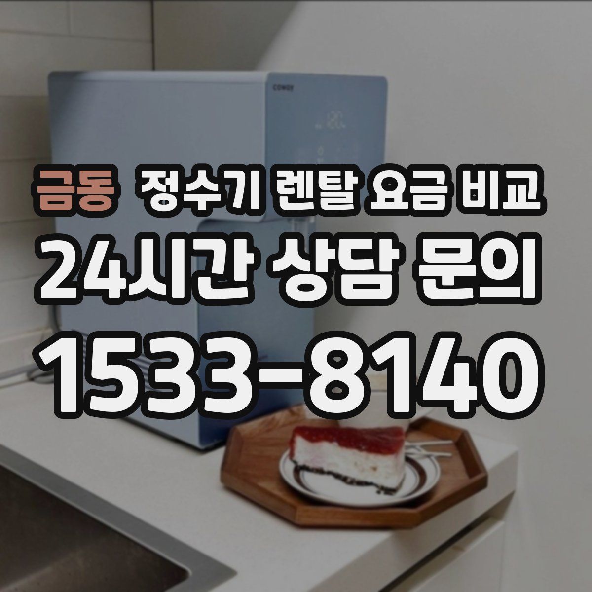 금동 정수기 렌탈 요금 비교