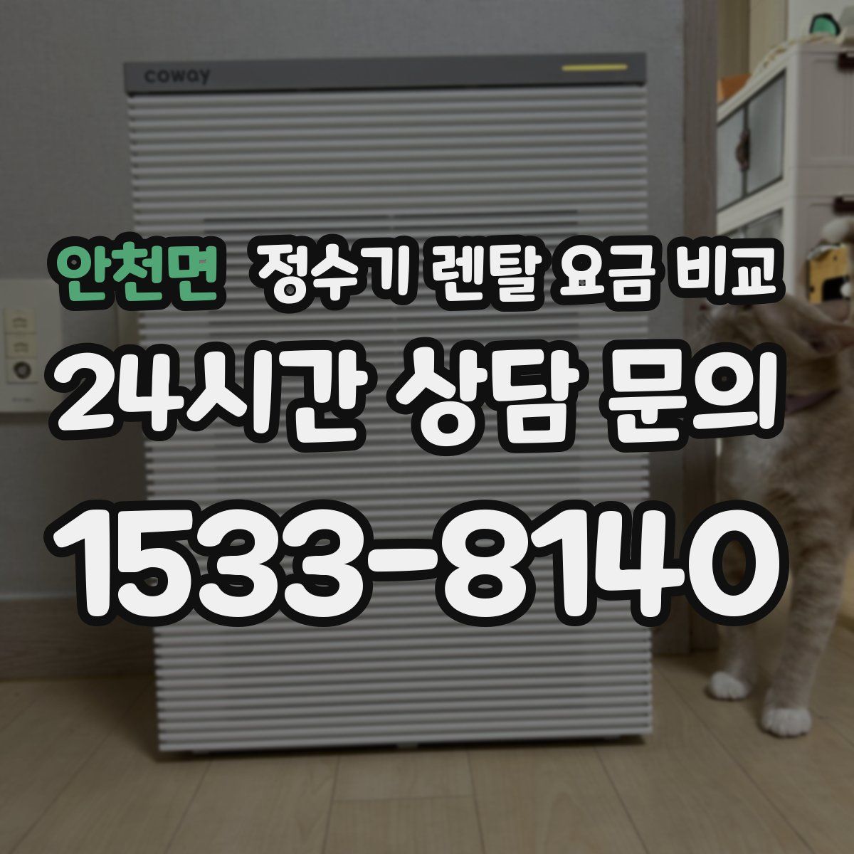 안천면 정수기 렌탈 요금 비교