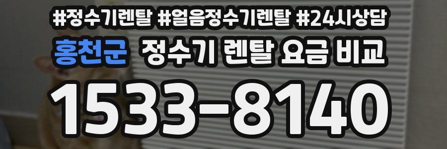 홍천군 정수기 렌탈 요금 비교