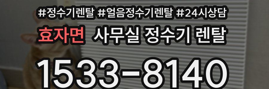 효자면 사무실 정수기 렌탈