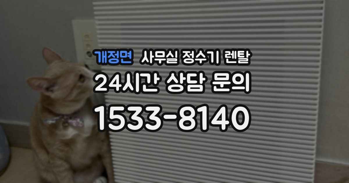 개정면 사무실 정수기 렌탈