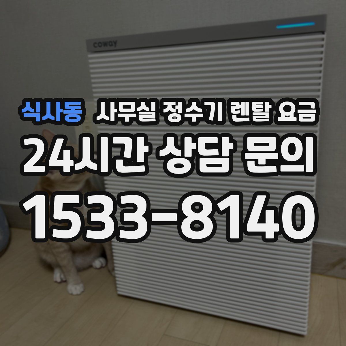 식사동 사무실 정수기 렌탈 요금