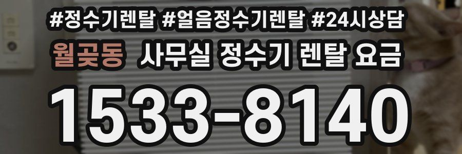 월곶동 사무실 정수기 렌탈 요금