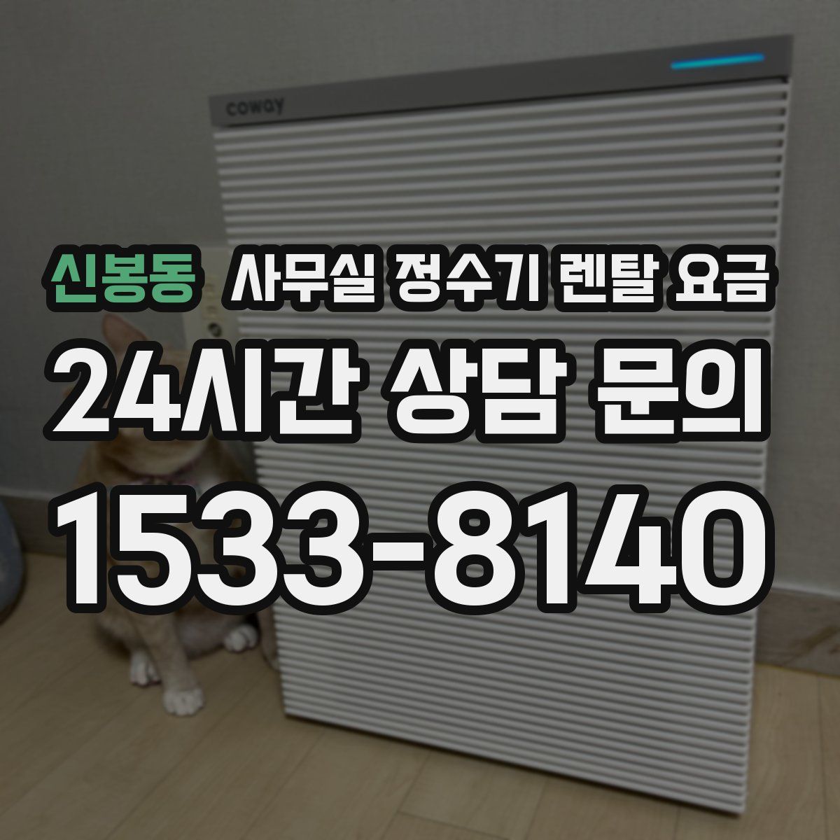 신봉동 사무실 정수기 렌탈 요금