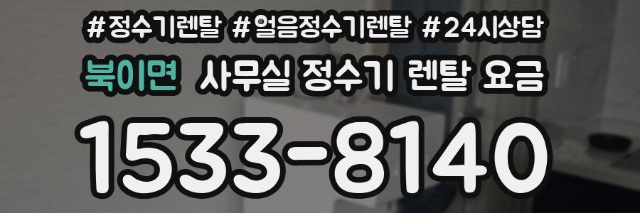 북이면 사무실 정수기 렌탈 요금
