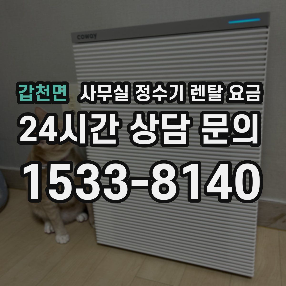 갑천면 사무실 정수기 렌탈 요금