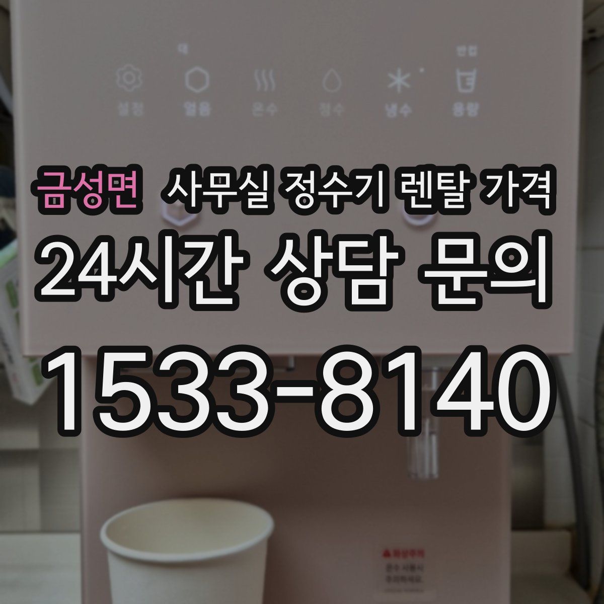 금성면 사무실 정수기 렌탈 가격