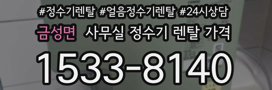금성면 사무실 정수기 렌탈 가격