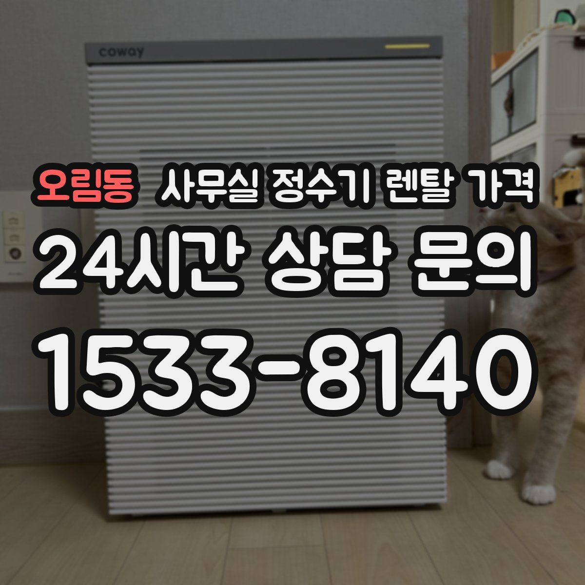 오림동 사무실 정수기 렌탈 가격