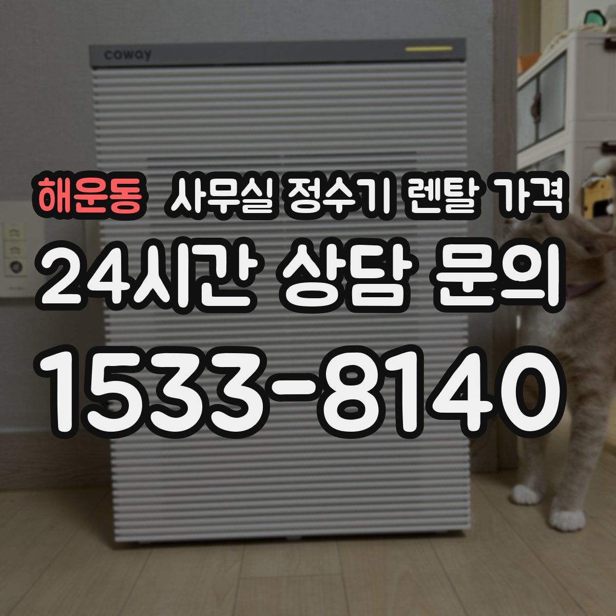 해운동 사무실 정수기 렌탈 가격