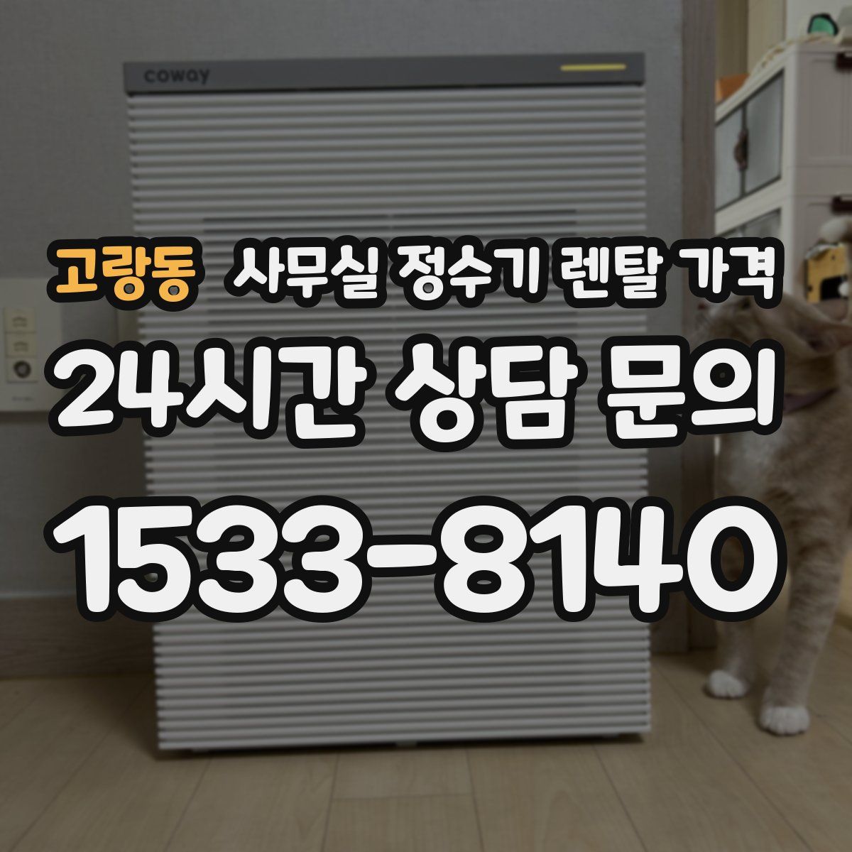 고랑동 사무실 정수기 렌탈 가격