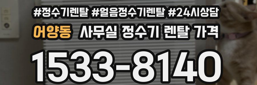 어양동 사무실 정수기 렌탈 가격