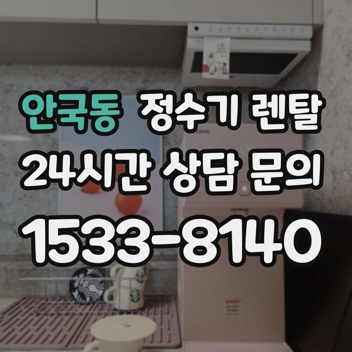 안국동 정수기 렌탈 부모님 댁에는 조작이 단순한 제품이 좋은 이유