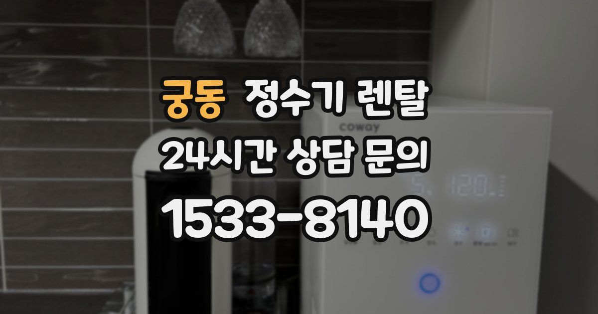 궁동 정수기 렌탈
