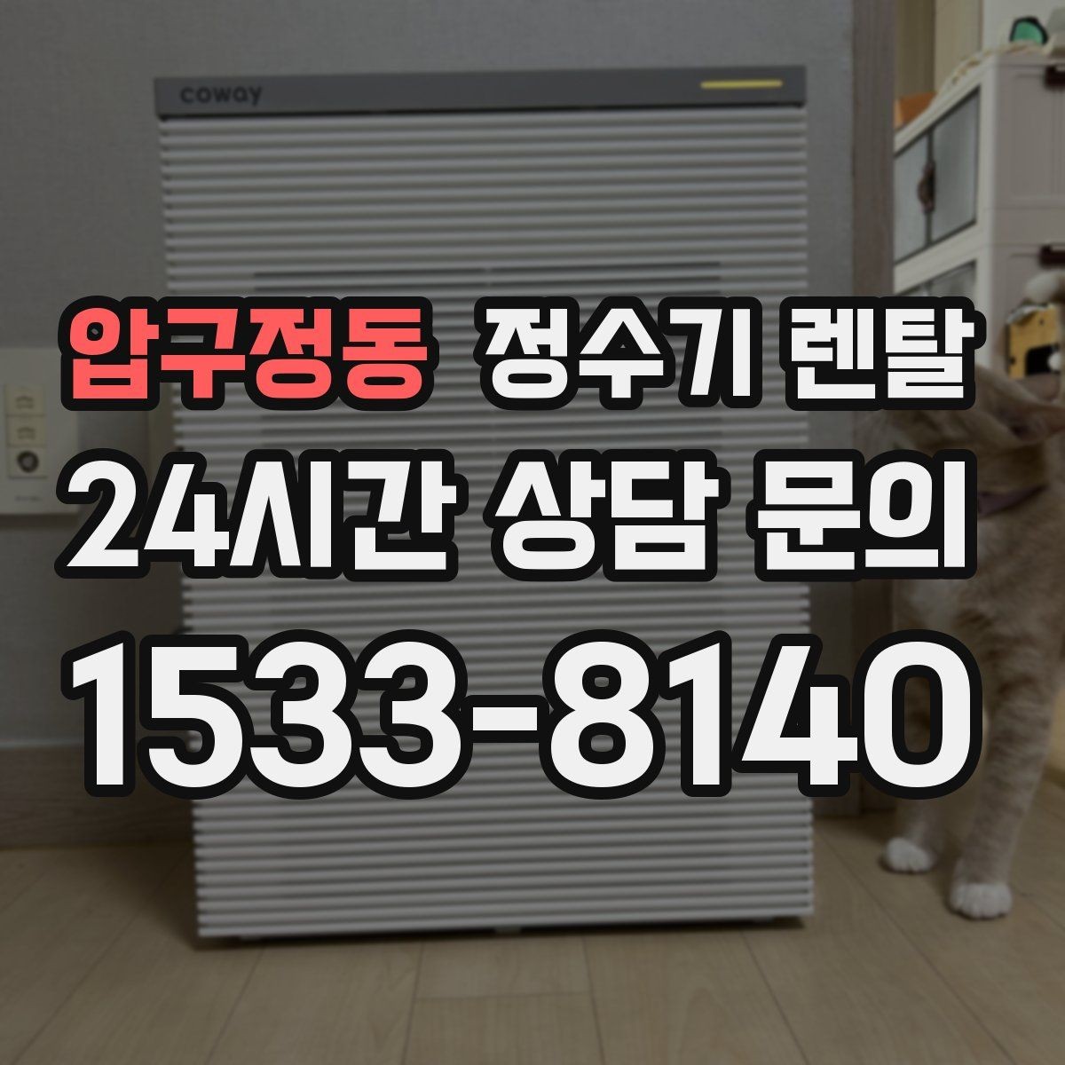 압구정동 정수기 렌탈 설치 후 누수 생기면 어디를 확인할까
