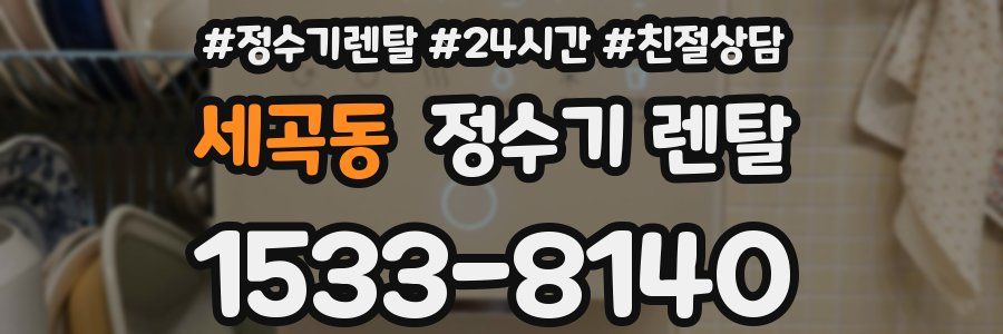 세곡동 정수기 렌탈