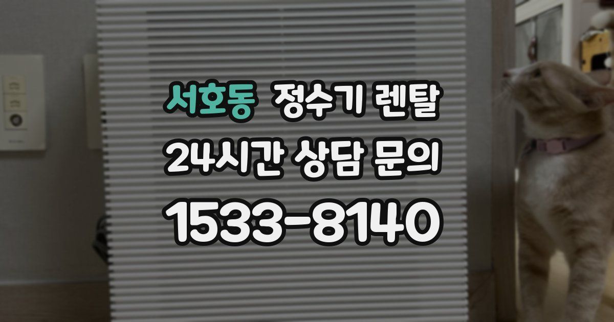 서호동 정수기 렌탈