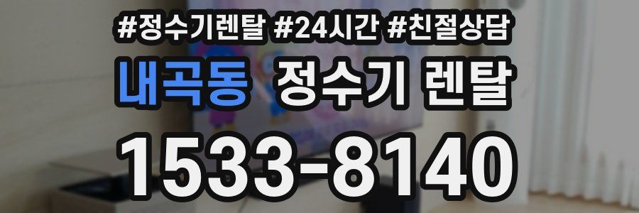 내곡동 정수기 렌탈