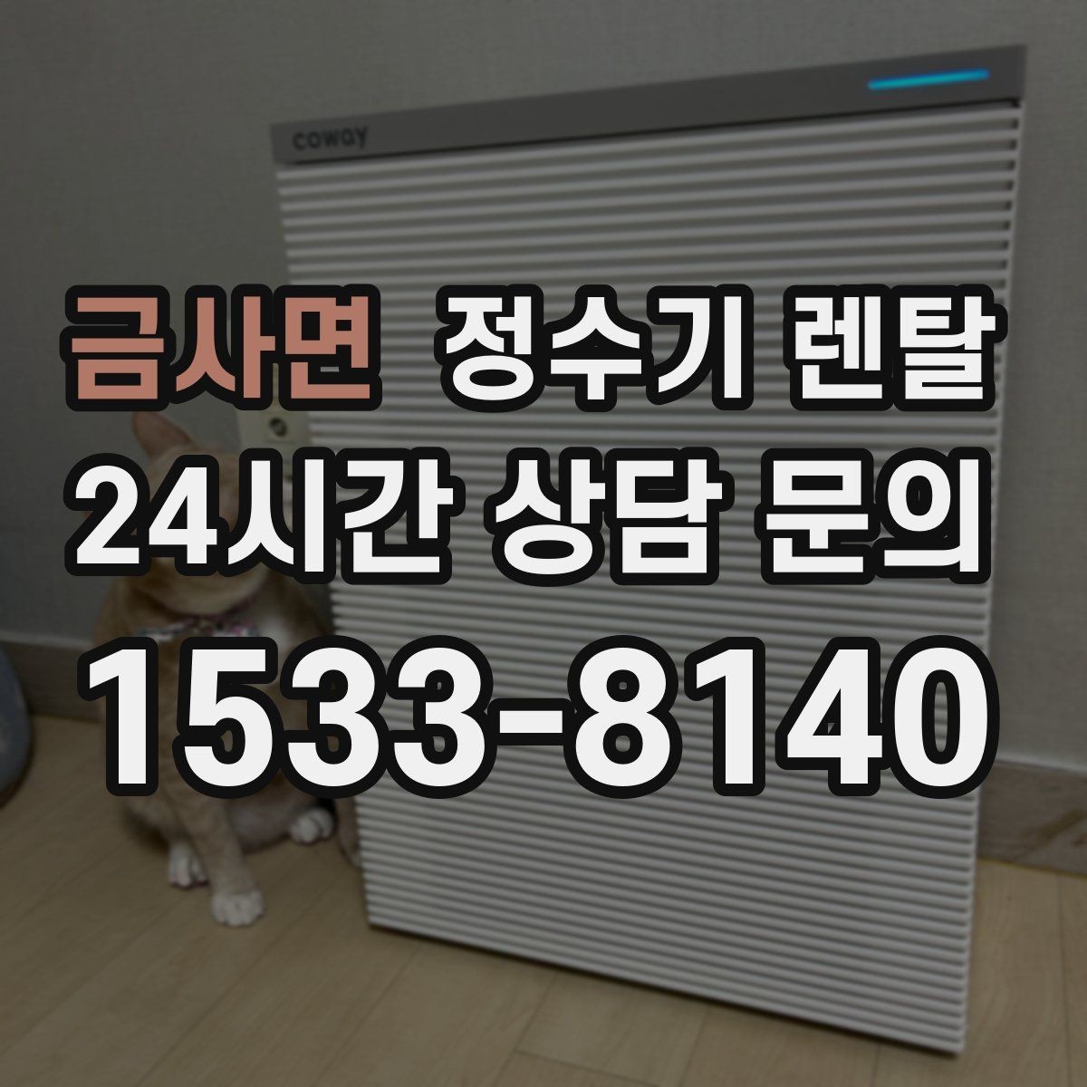 금사면 정수기 렌탈 아이 손이 닿는 위치라면 위생 설계가 중요