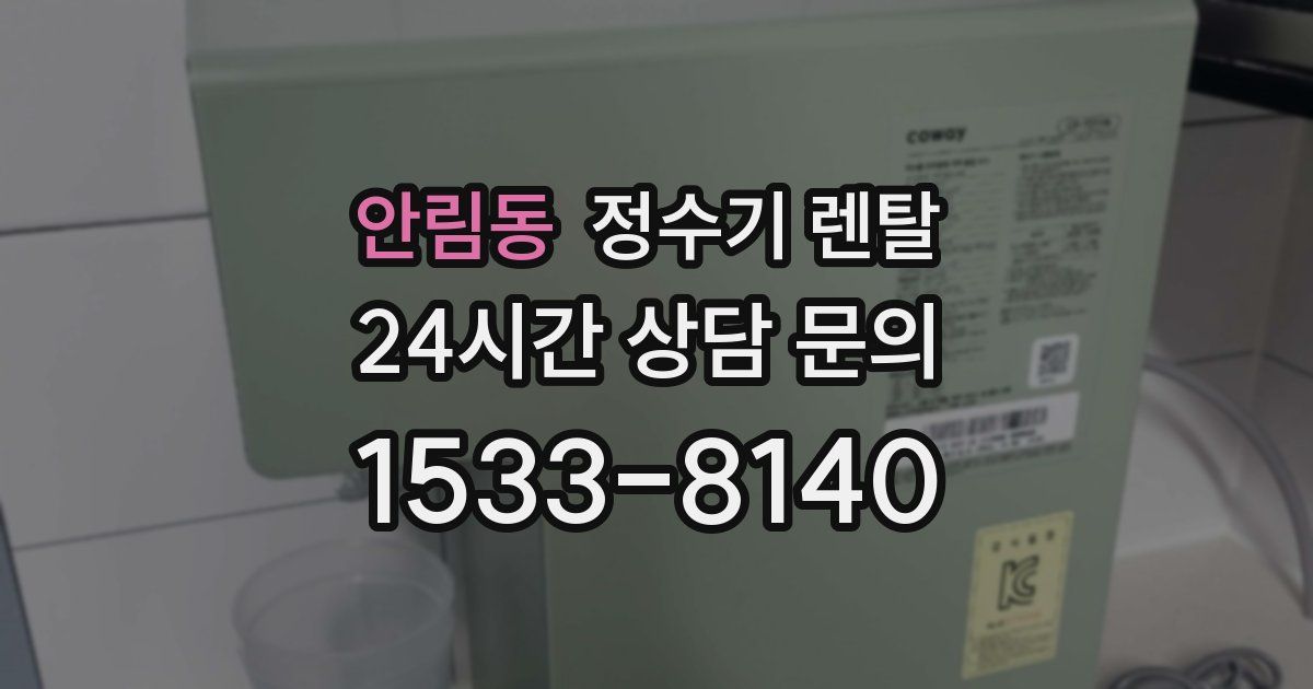 안림동 정수기 렌탈