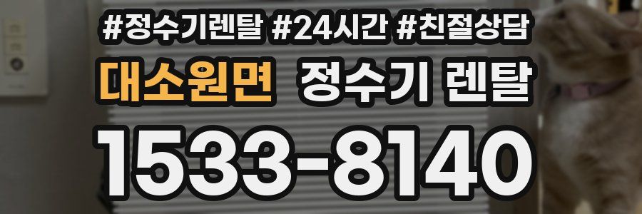 대소원면 정수기 렌탈