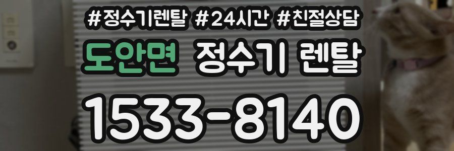 도안면 정수기 렌탈