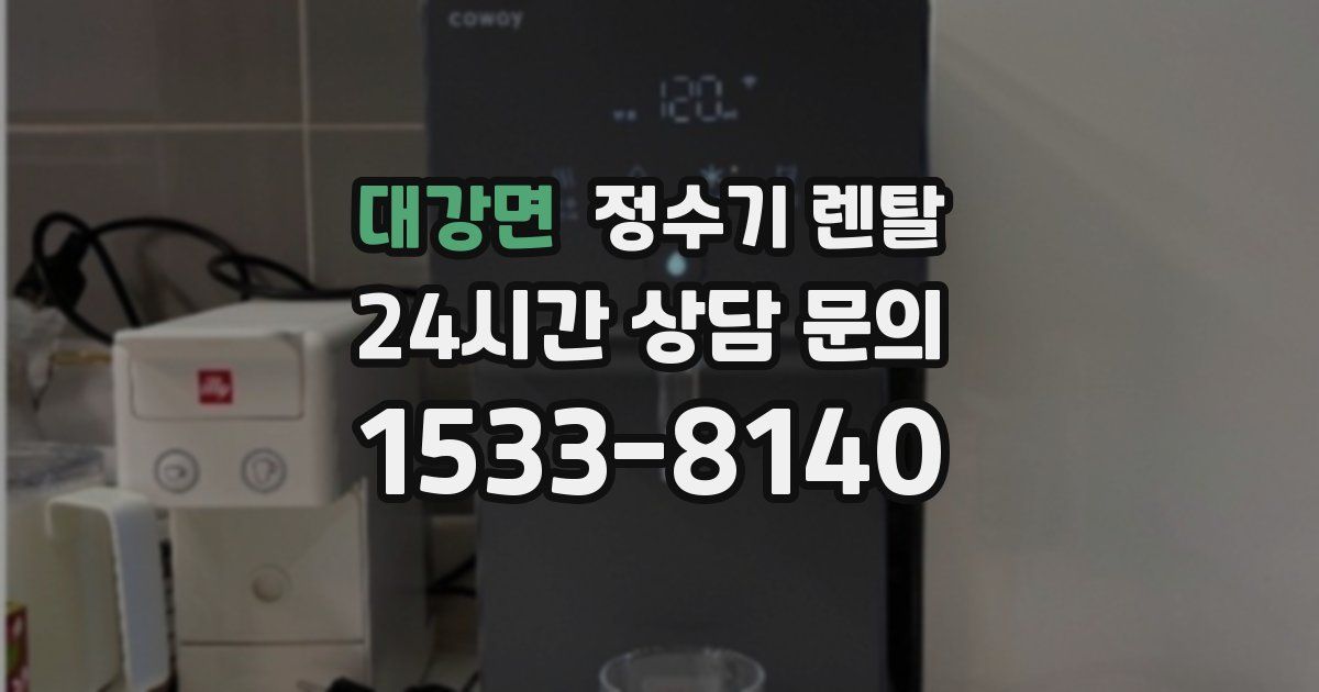 대강면 정수기 렌탈
