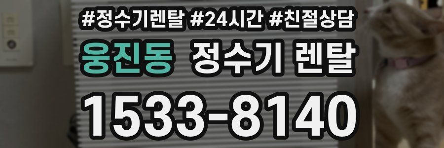 웅진동 정수기 렌탈