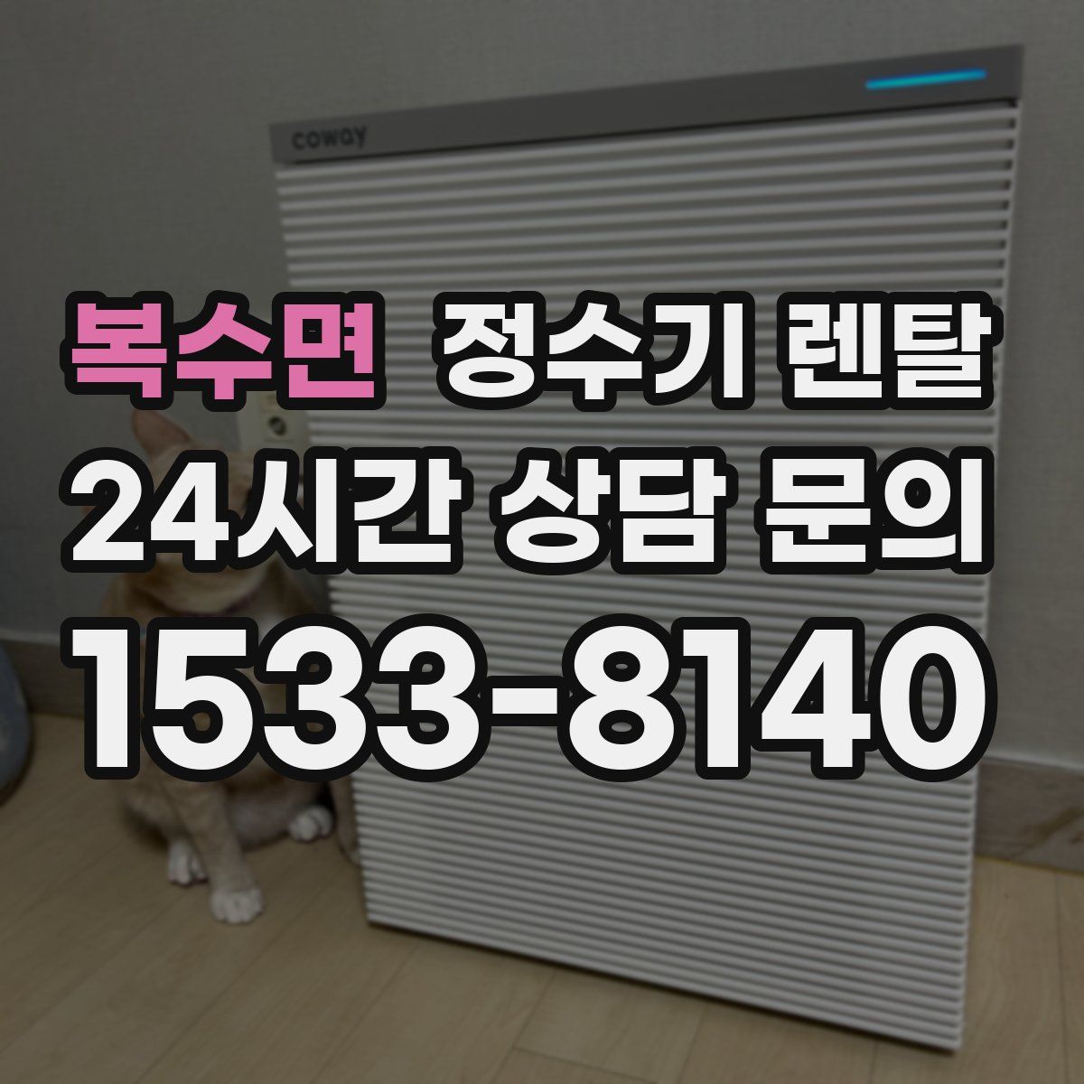 복수면 정수기 렌탈