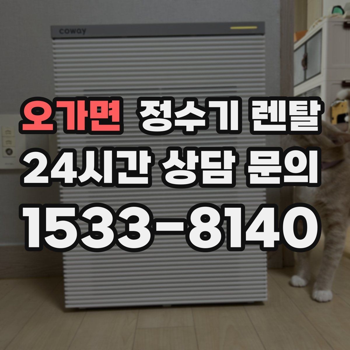 오가면 정수기 렌탈 사은품보다 중요한 건 관리 조건입니다