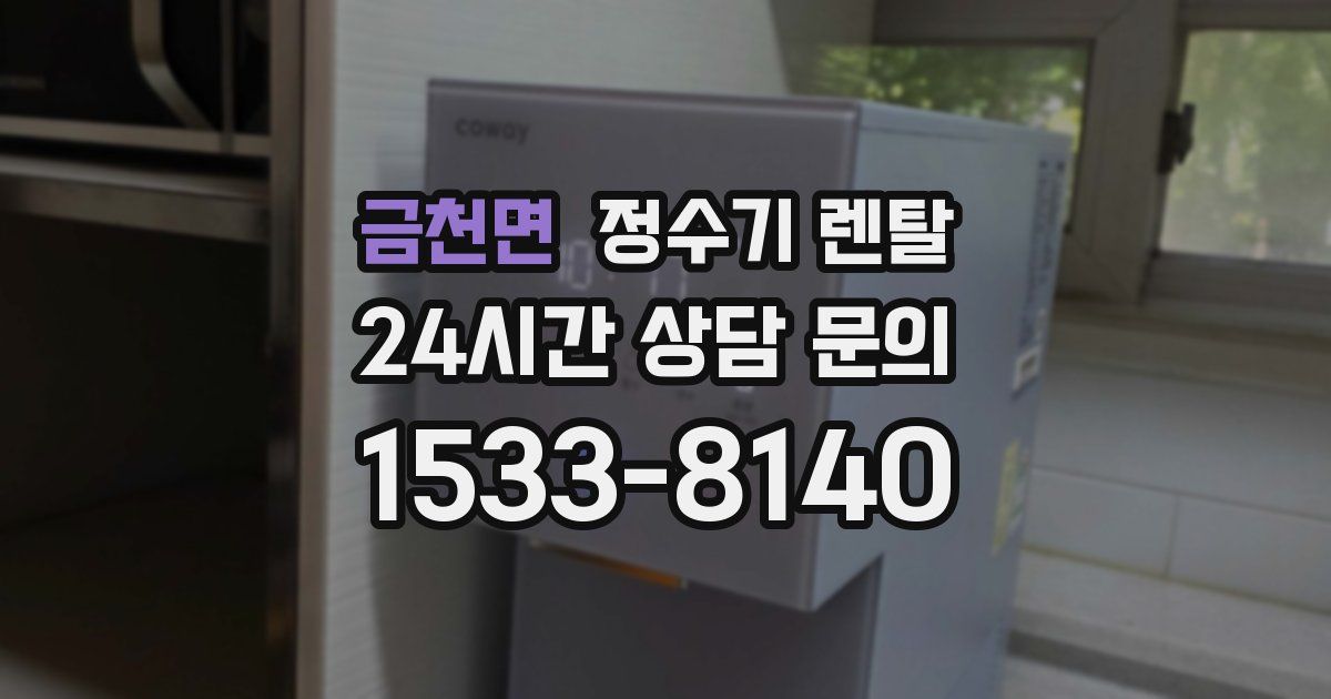 금천면 정수기 렌탈