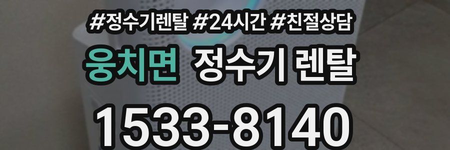 웅치면 정수기 렌탈