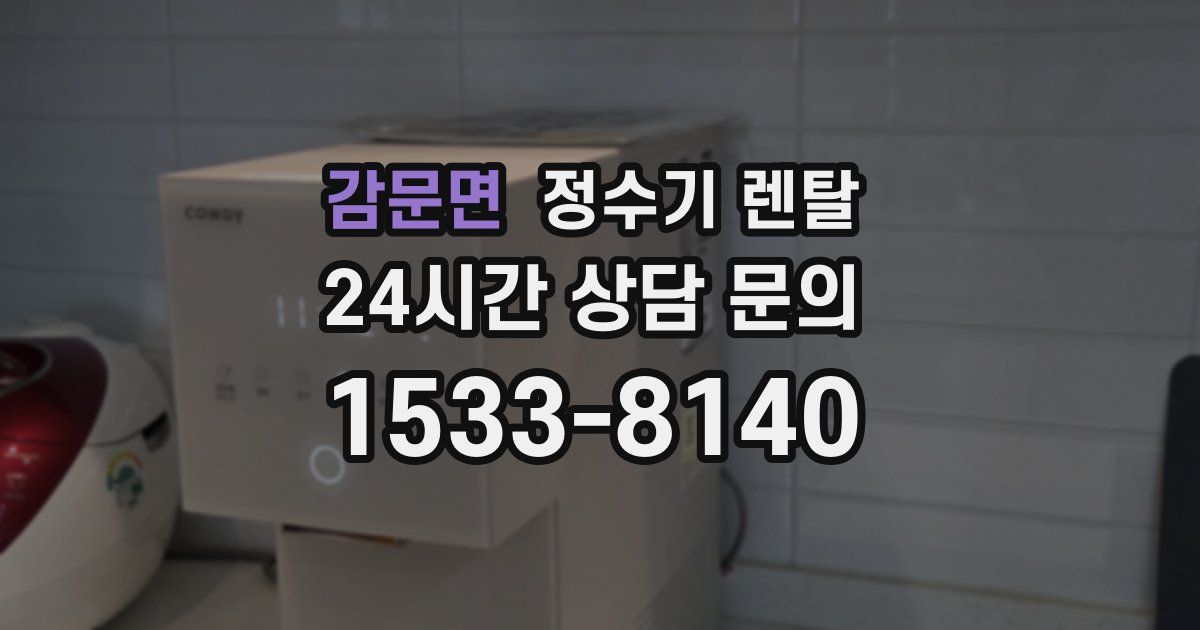 감문면 정수기 렌탈