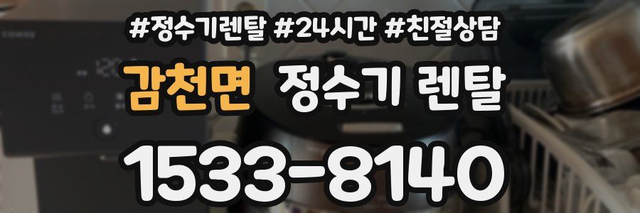 감천면 정수기 렌탈