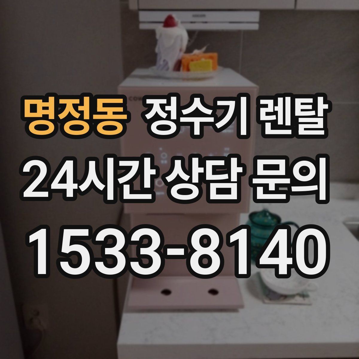 명정동 정수기 렌탈 아이 있는 집이 많이 찾는 옵션