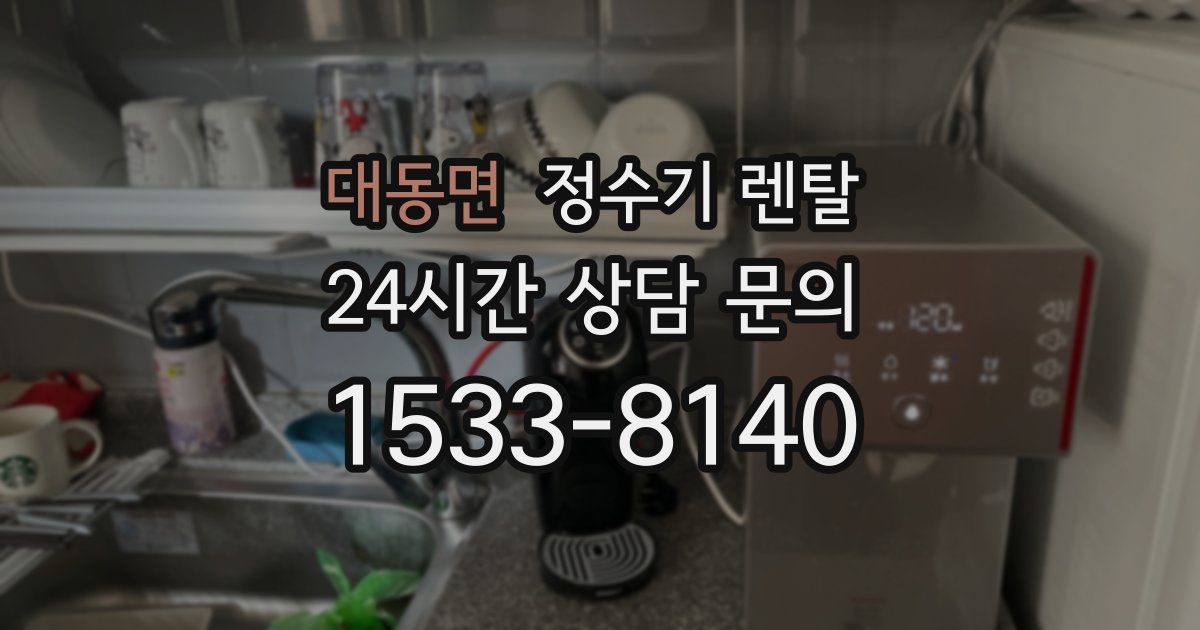 대동면 정수기 렌탈