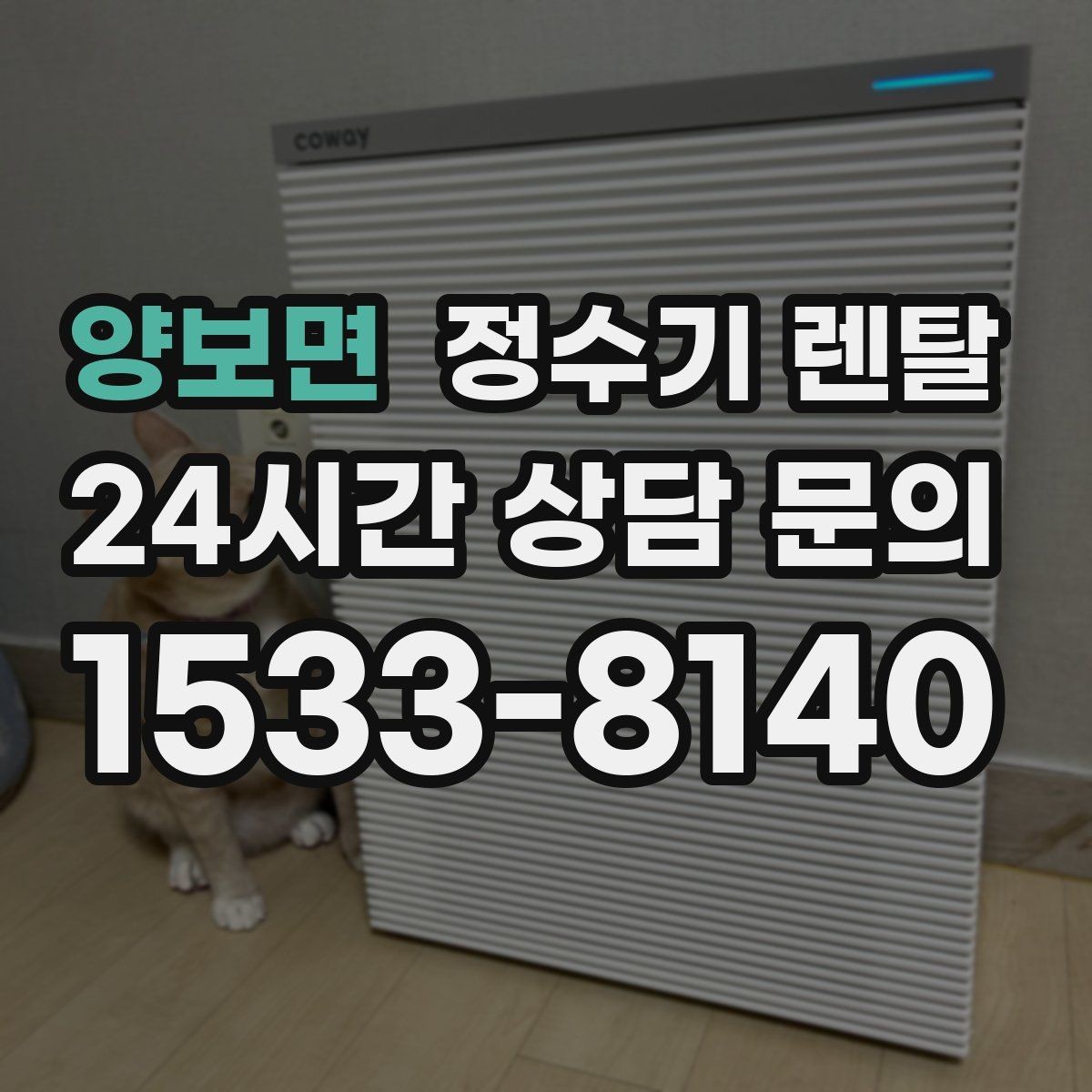 양보면 정수기 렌탈 데스크형이 편한 주방 구조는 이런 경우