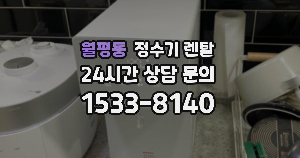 월평동 정수기 렌탈