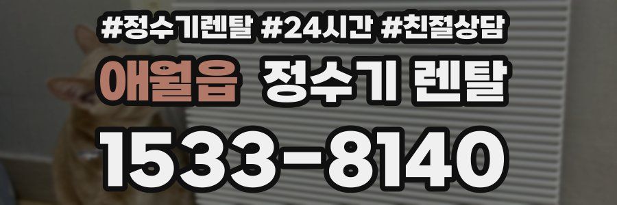 애월읍 정수기 렌탈