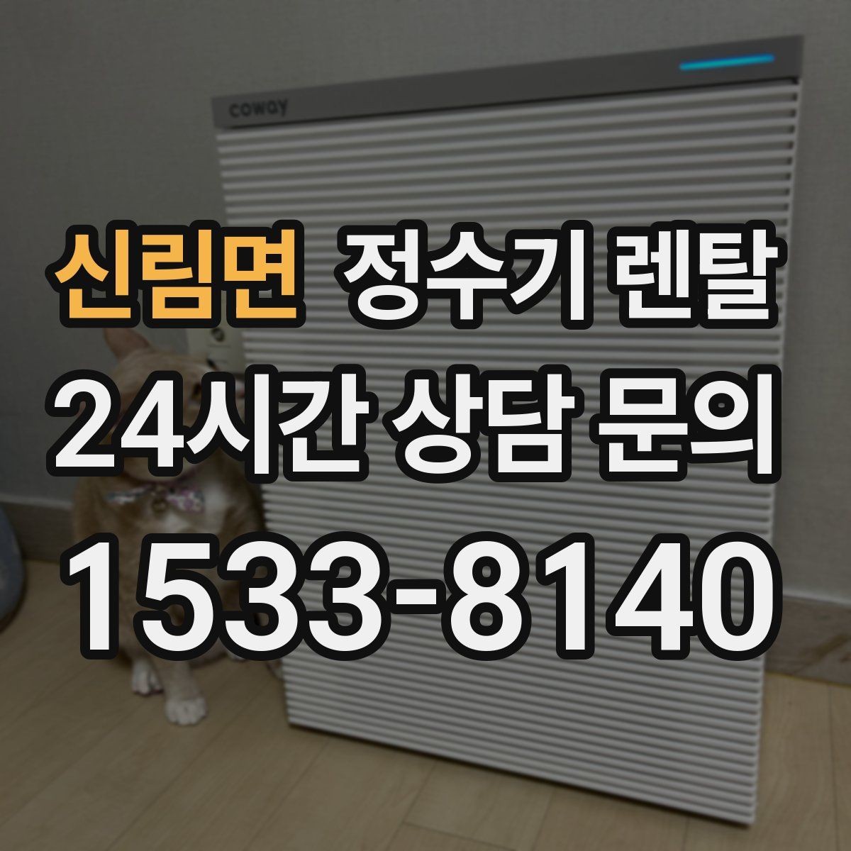 신림면 정수기 렌탈 1인 가구는 냉수 기능보다 중요한 포인트