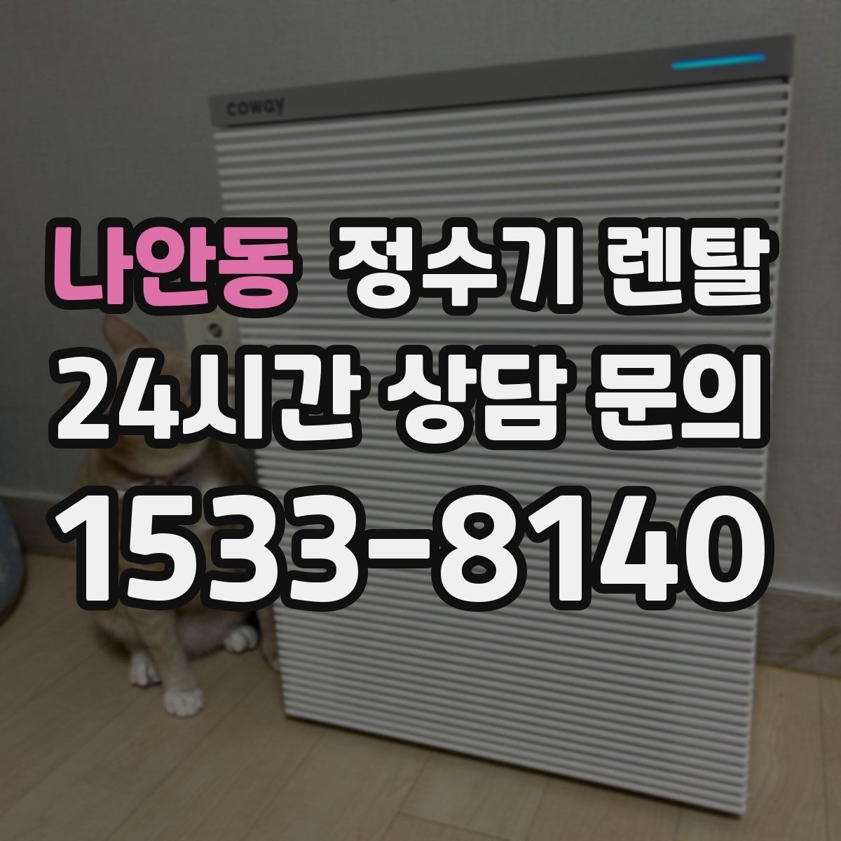 나안동 정수기 렌탈 작은 주방에 추천되는 설치 방식