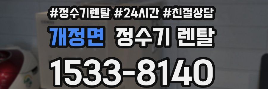 개정면 정수기 렌탈